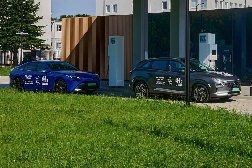 Toyota Mirai i Hyundai Nexo to dwa modele z wodorowej floty Grupy Polsat Plus /materiały prasowe