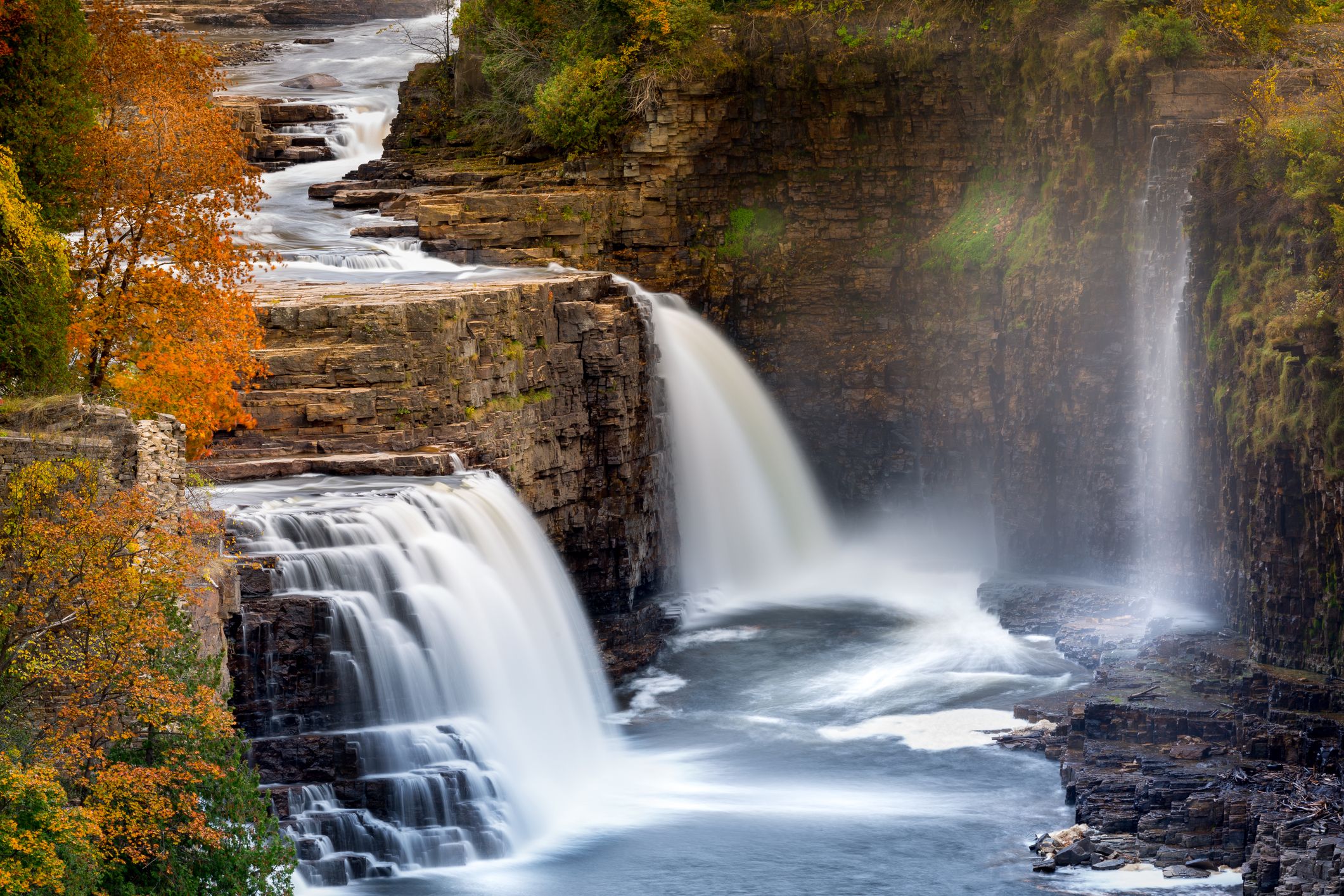 Ausable Chasm w Adirondacks w stanie Nowy Jork 