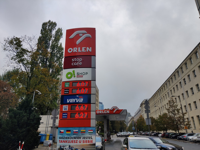 Ceny paliw na stacji Orlen 23 października 2023 r.