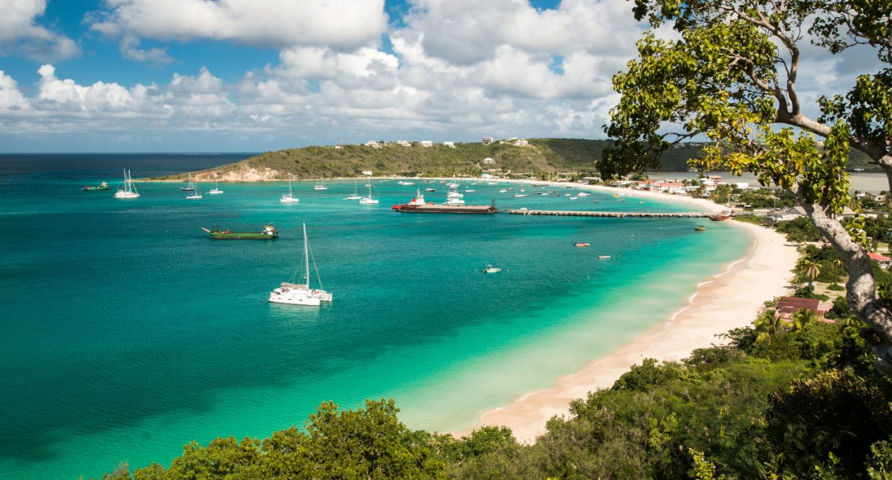 Zatoka wyspy Anguilla na Morzu Karaibskim