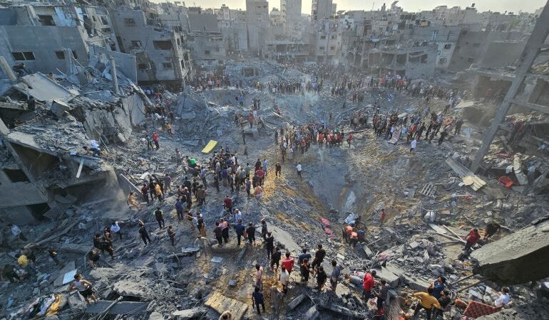 Izrael atakuje obóz dla uchodźców Dżabalja w Gazie