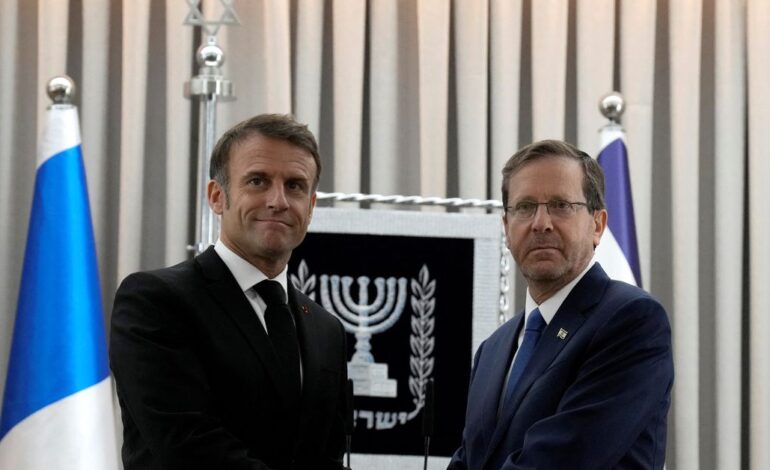 Macron proponuje, aby koalicja antyislamska walczyła z Hamasem