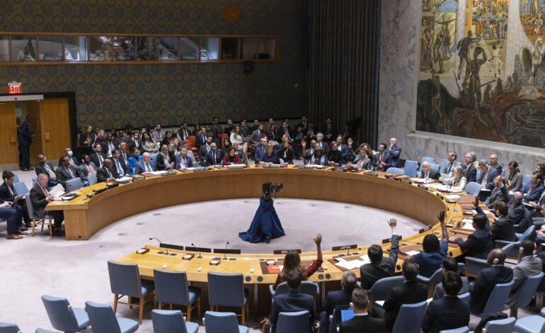 USA, Rosja ścierają się w sprawie Izraela, wojna w Gazie w Radzie Bezpieczeństwa ONZ