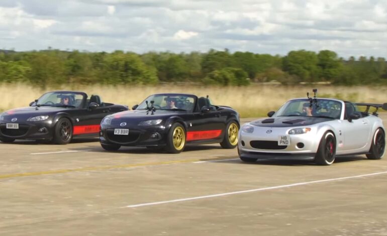 Mazda Miata Drag Race ujawnia, czy lepsza jest turbosprężarka, czy doładowanie