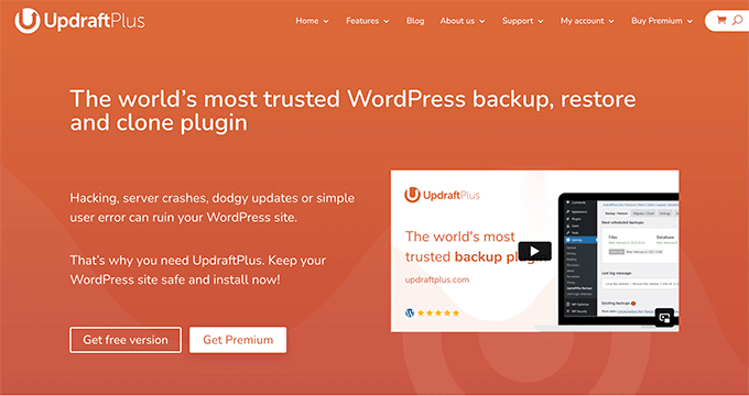 Wtyczka UpdraftPlus Premium dla WordPress