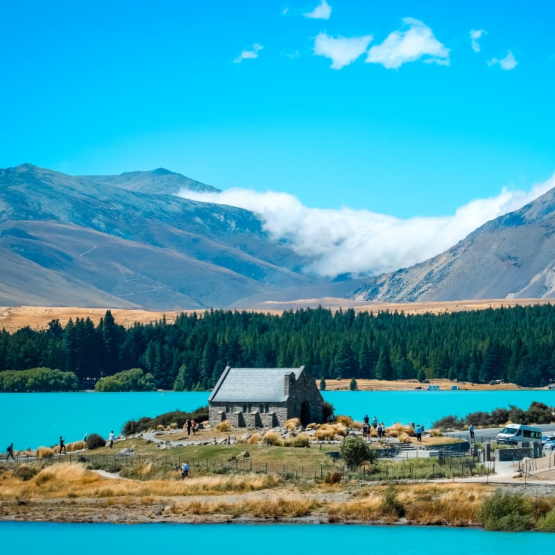Kościół Dobrego Pasterza Jezioro Tekapo Nowa Zelandia