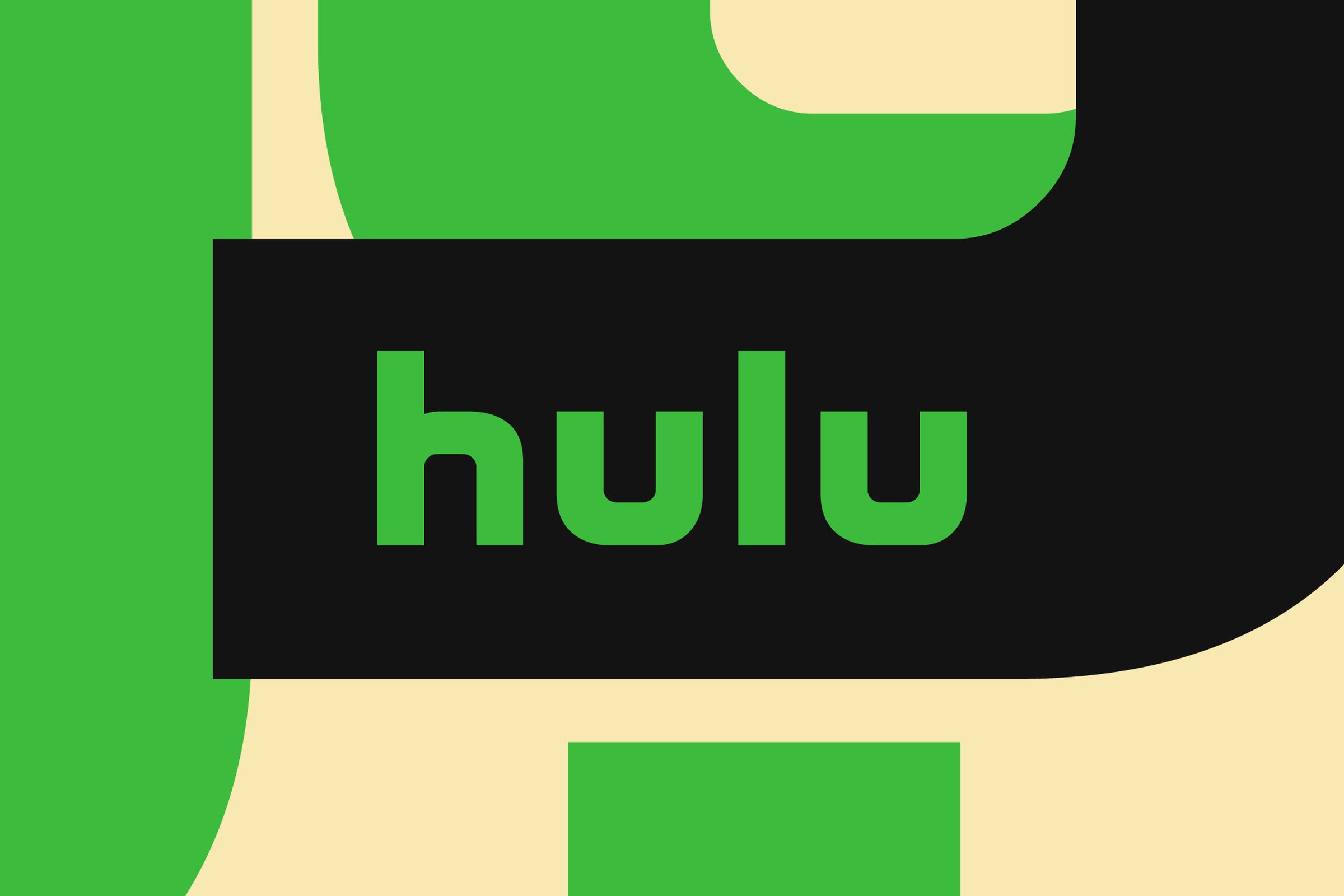 Obraz przedstawiający logo Hulu na abstrakcyjnym tle