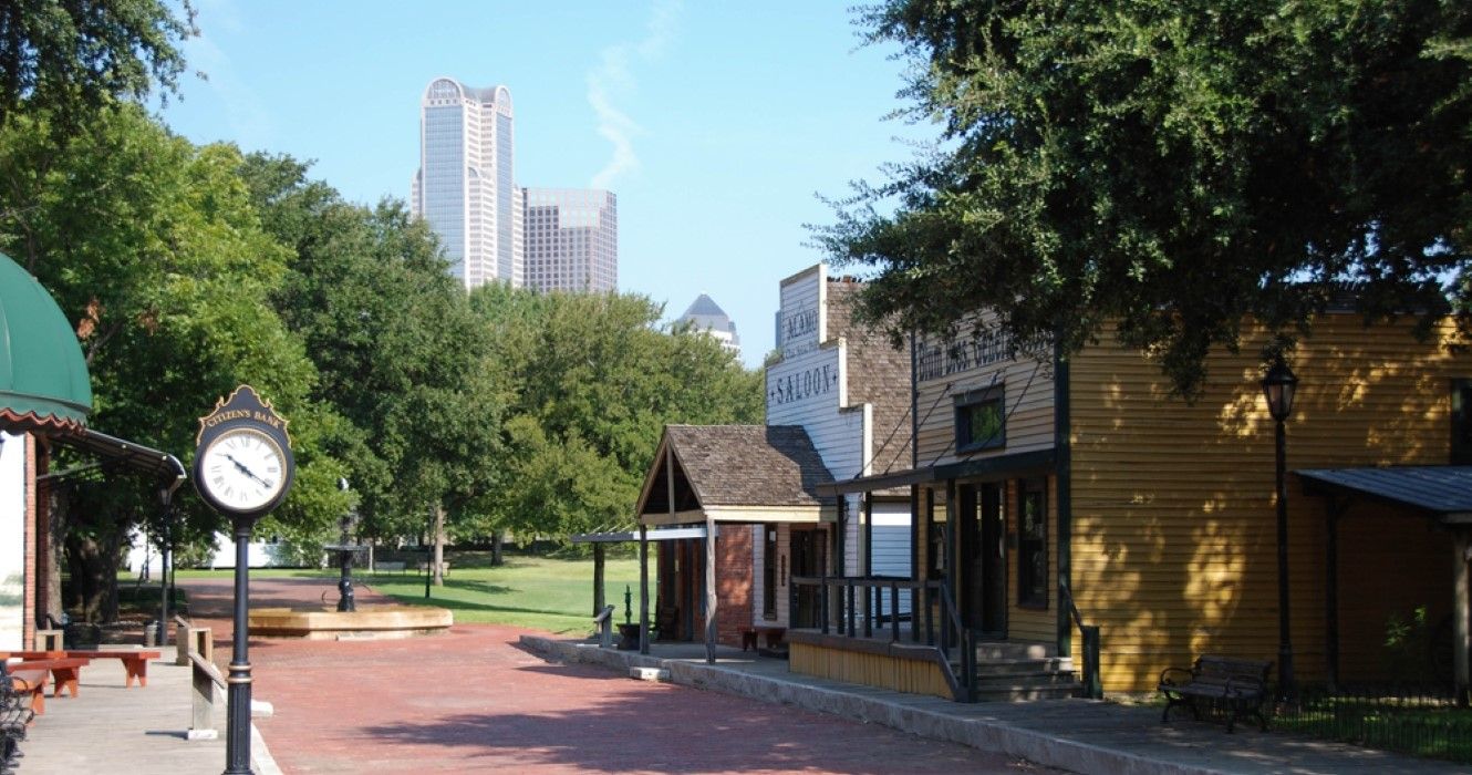 Główna ulica w Dallas Heritage Village, Dallas, Teksas