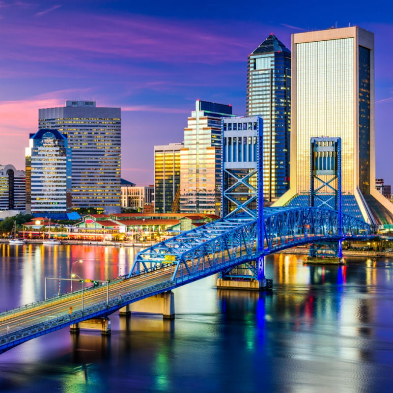widok na Jacksonville