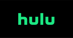 Zielone logo Hulu na czarnym tle