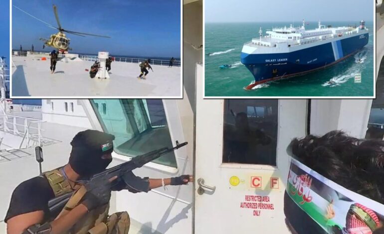 Rebelianci Houthi porywają statek połączony z Izraelem na Morzu Czerwonym i biorą załogę jako zakładników