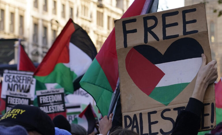 Dziesiątki tysięcy maszerują w Londynie, wzywając do trwałego zawieszenia broni w Gazie