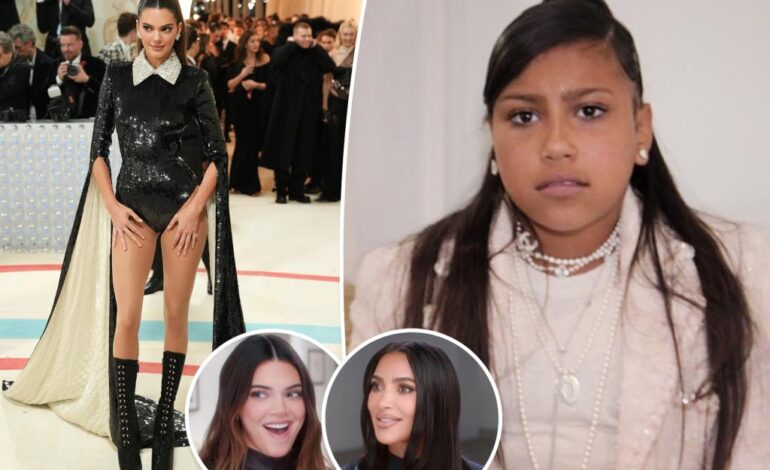 Córka Kim Kardashian, North, powiedziała Kendall Jenner, że mama „gadała bzdury” na temat wyglądu na Met Gala 2023