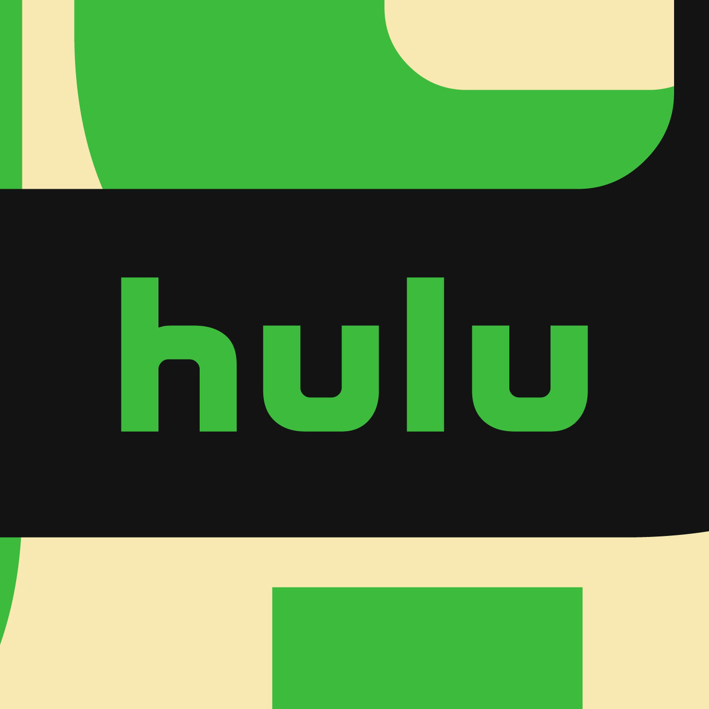 Obraz przedstawiający logo Hulu na abstrakcyjnym tle