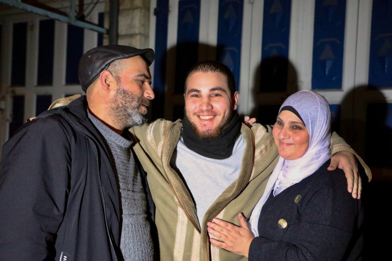 Mohamed Salhab al-Tamimi z rodzicami