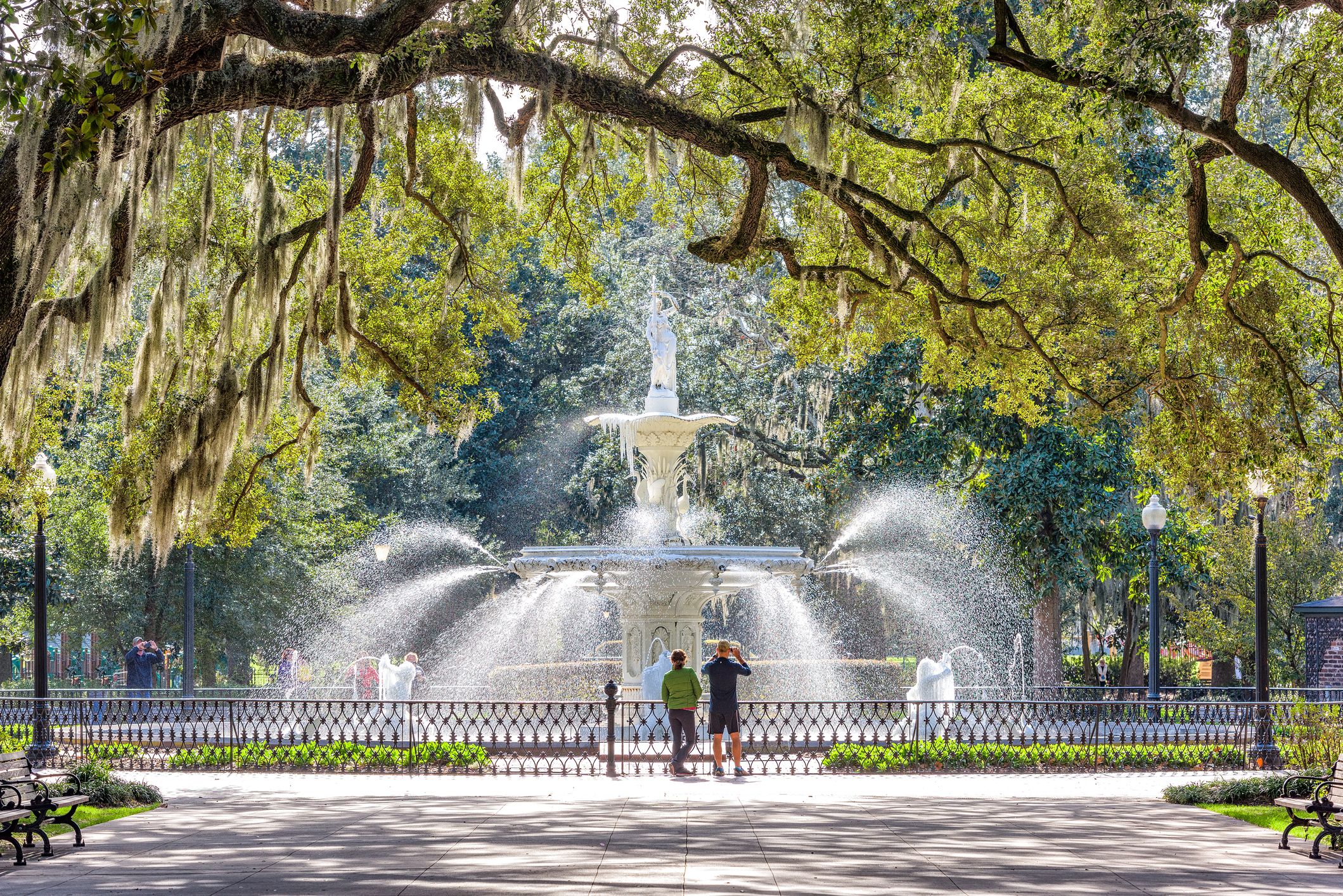 Forsyth Park w Savannah, Georgia, USA