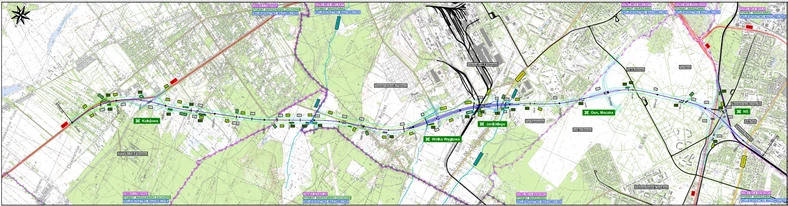 S7 Kiełpin-Warszawa. Plan orientacyjny