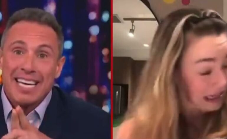 Chris Cuomo wybucha ŚMIECHEM, gdy przeprowadza wywiad na TikTokerze z Tourettem, a ona wielokrotnie mówi mu, żeby się spierniczył i przyjmuje brytyjski akcent