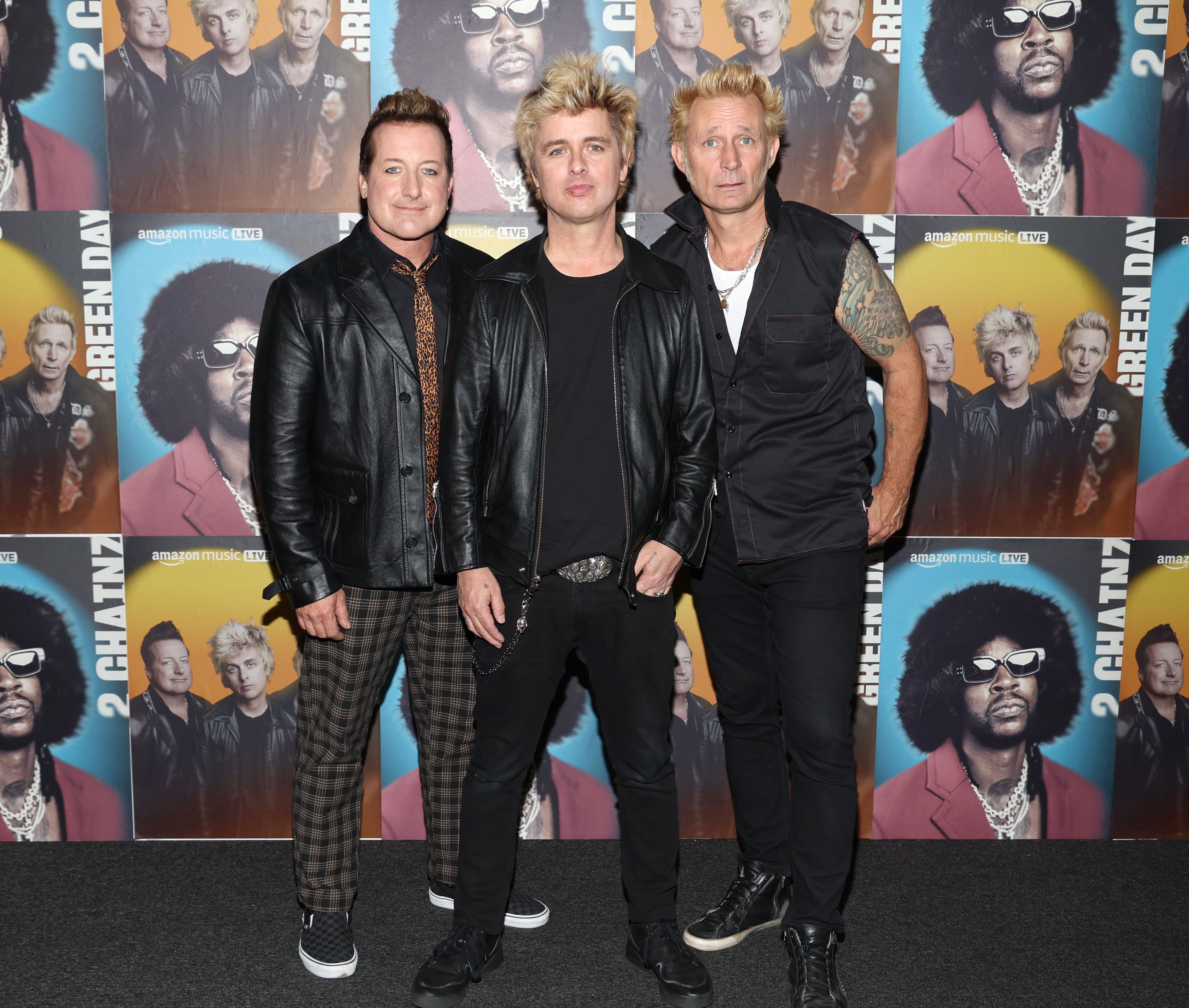 Tre Cool, Billie Joe Armstrong i Mike Dirnt z Green Day