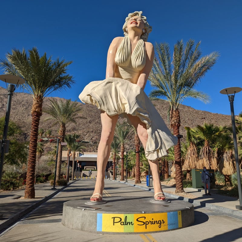 Pomnik Marilyn Monroe w Palm Springs