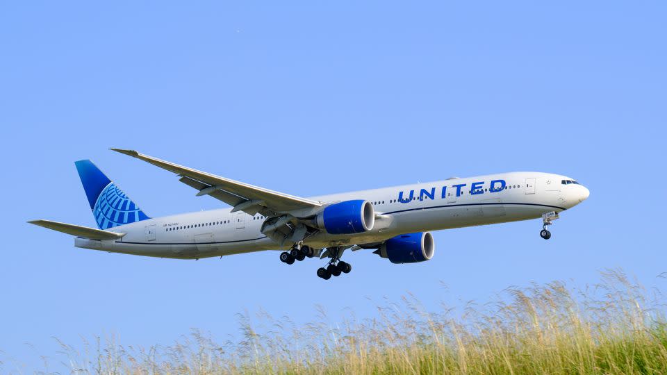 Lądowanie samolotu United Airlines na lotnisku w Brukseli w Belgii 13 czerwca 2023 r. - Thierry Monasse/Getty Images