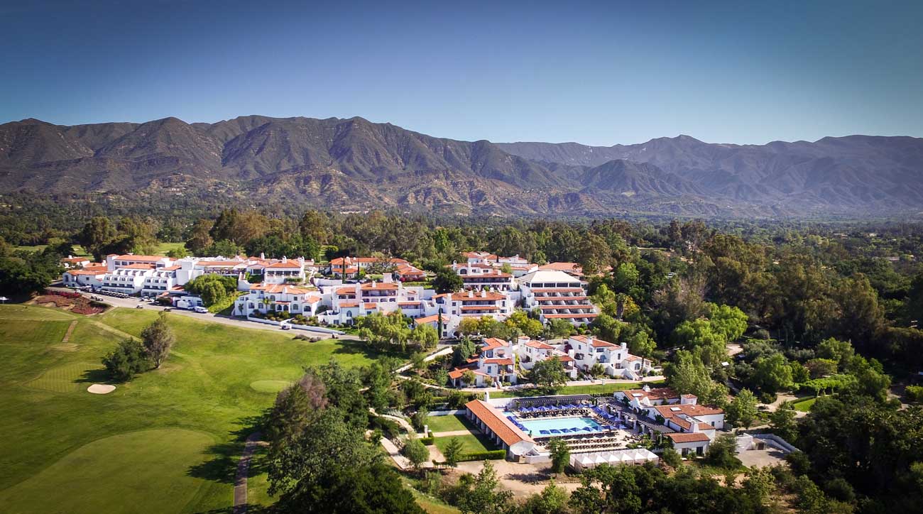 Widok z lotu ptaka na Ojai Valley Inn & Spa.