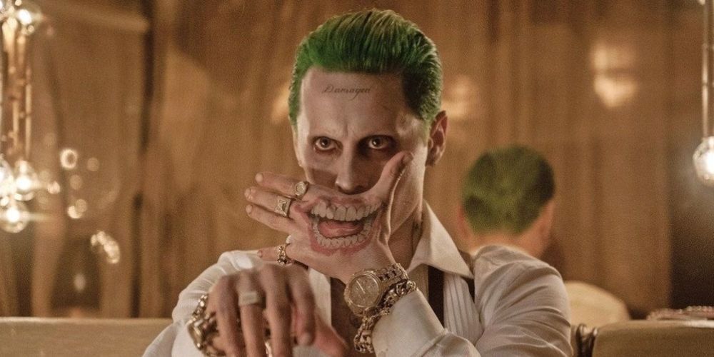 Tatuaż ust Jareda Leto Jokera