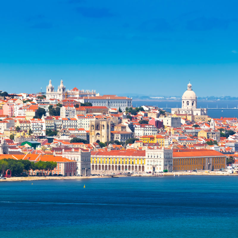 Panoramę Lizbony, Portugalia