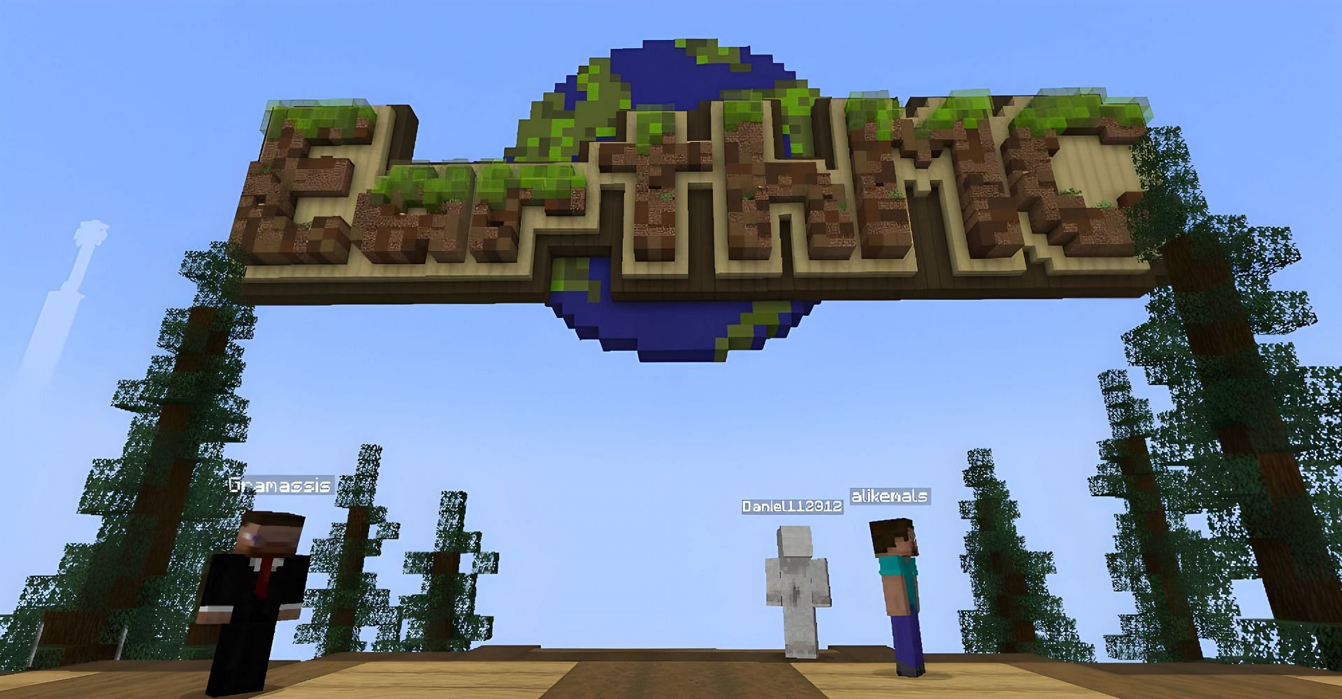 EarthMC to świetny serwer Earth (zdjęcie przez Mojang)