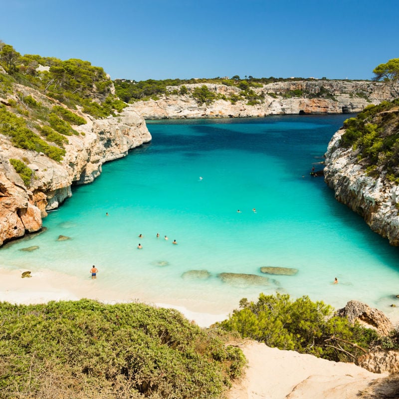 Plaża Moro Na Majorce, Hiszpania