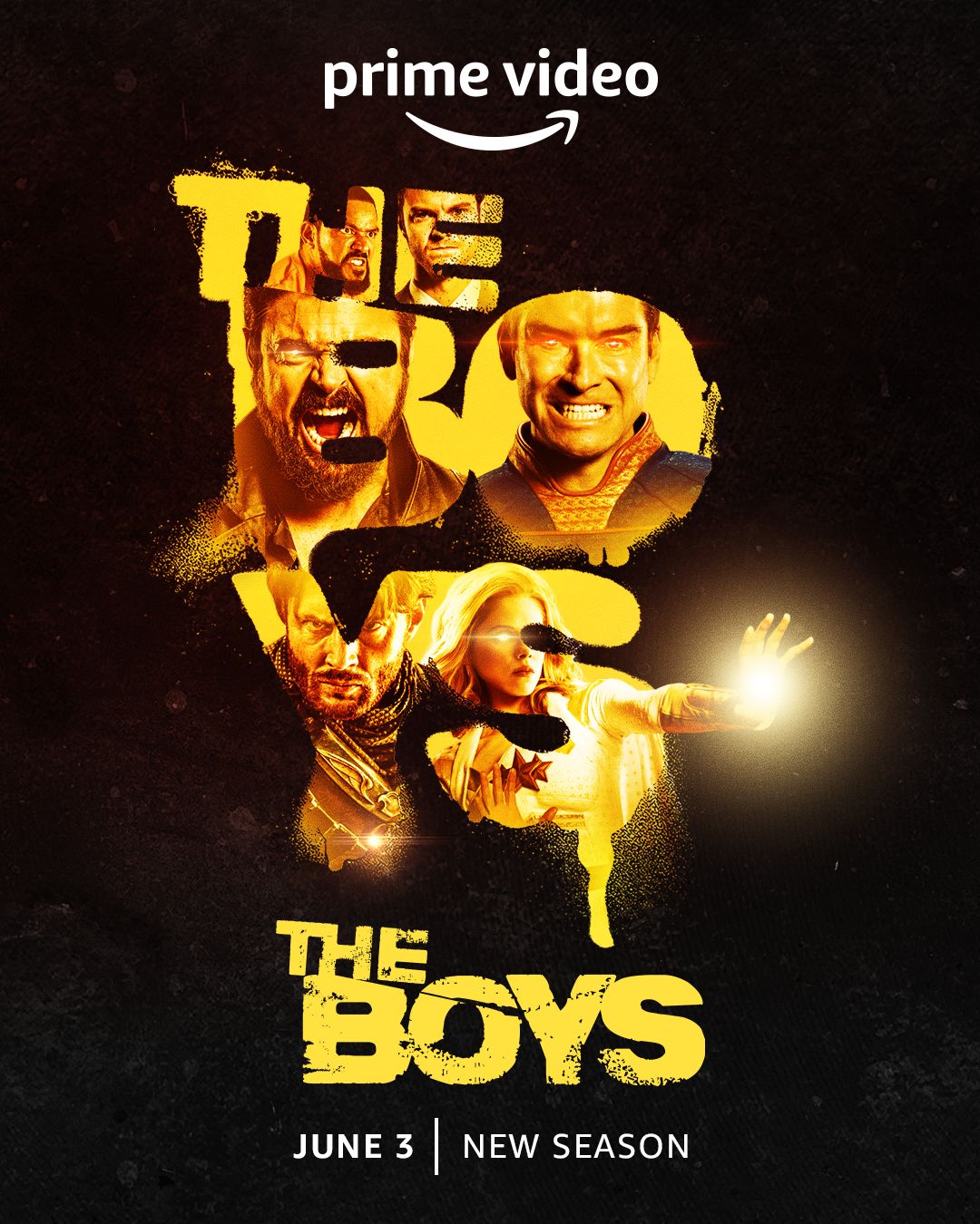 Plakat programu telewizyjnego The Boys