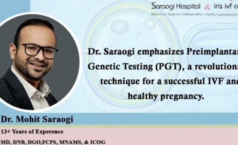 Dr Saraogi kładzie nacisk na preimplantacyjne testy genetyczne (PGT), rewolucyjną technikę pozwalającą na pomyślne zapłodnienie in vitro i zdrową ciążę