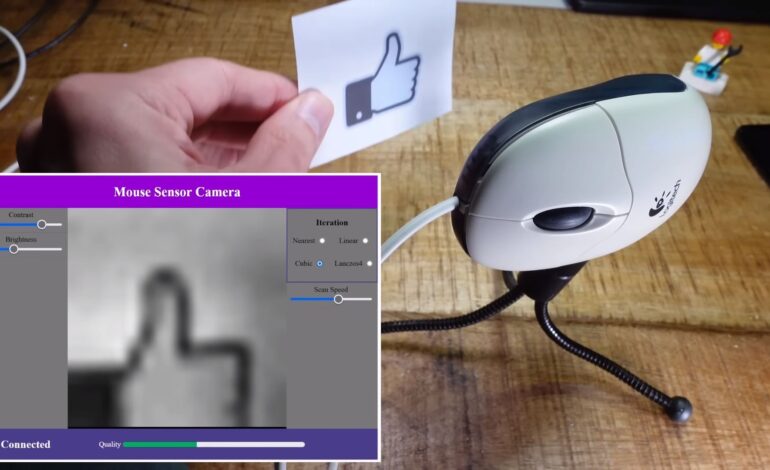 Ten facet zamienił mysz komputerową w kamerę