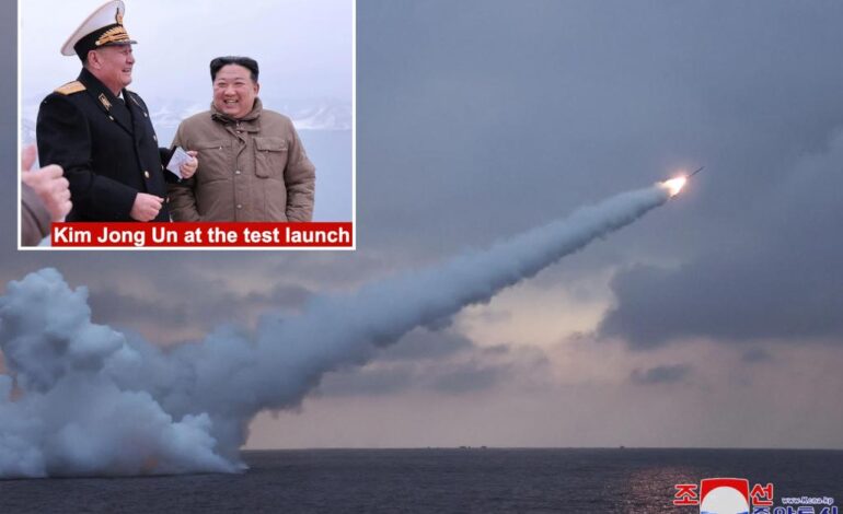 Korea Północna testuje rakiety manewrujące wystrzeliwane z łodzi podwodnych – podaje KCNA
