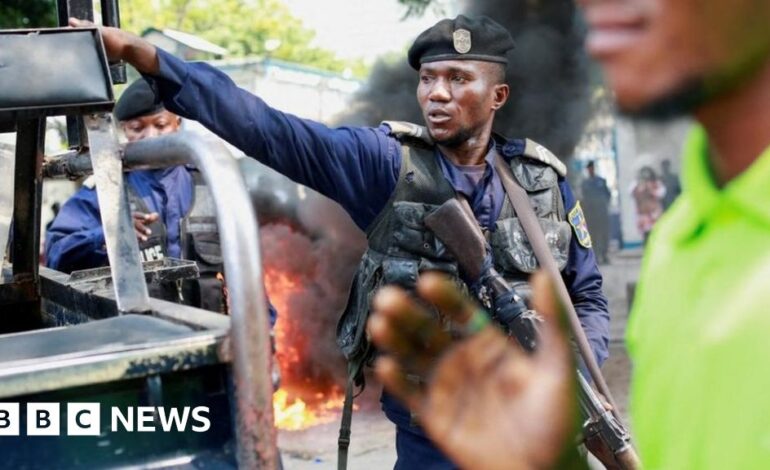 Protesty w Demokratycznej Republice Konga: Policja użyła gazu łzawiącego, aby rozproszyć antyzachodnie demonstracje w Kinszasie