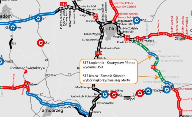 Dwa odcinki S17 i dwie dobre wiadomości – Generalna Dyrekcja Dróg Krajowych i Autostrad- Oddział Lublin