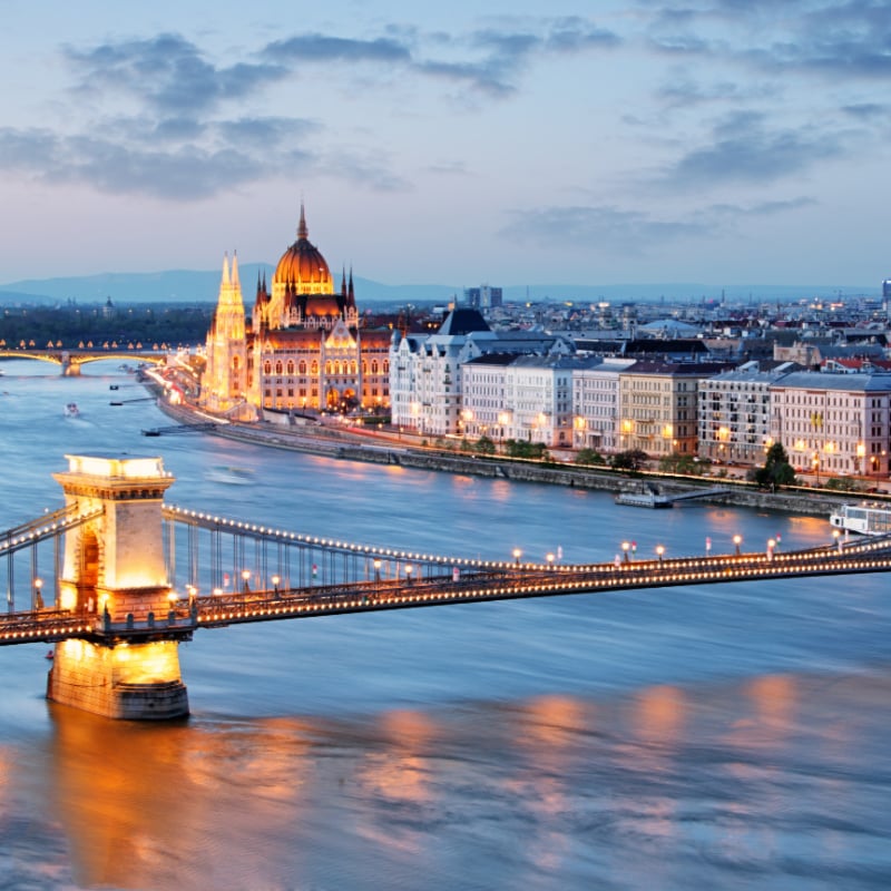 widok na Budapeszt, Węgry