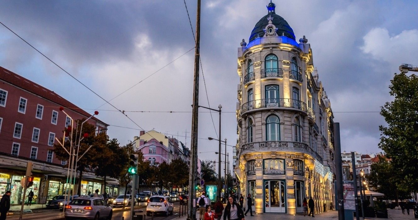 Budynek hotelu 1908, Lizbona, Portugalia