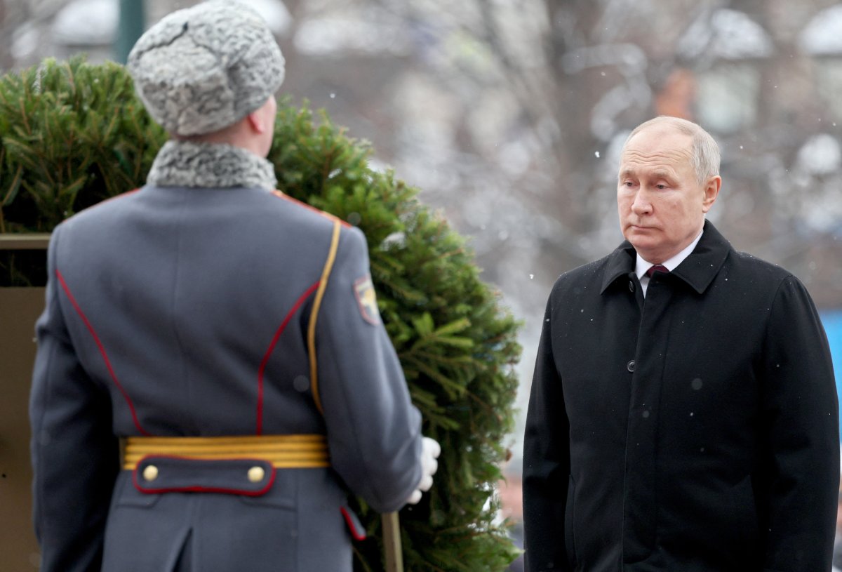 Władimir Putin na nabożeństwie żałobnym Moskwa 2024