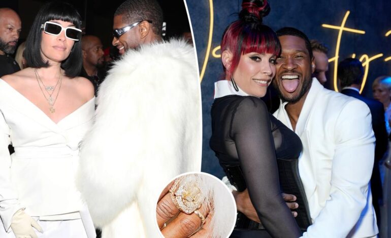 Usher i jego dziewczyna Jennifer Goicoechea pobierają się w Las Vegas