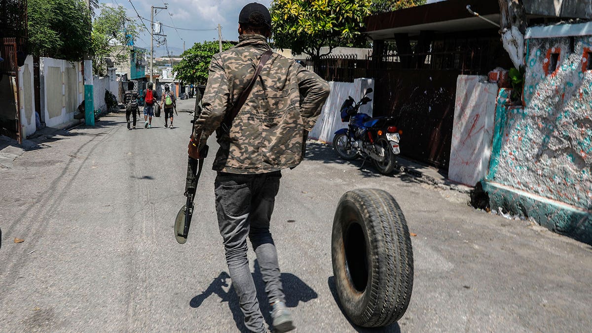 Zdjęcie uliczne przemocy na Haiti