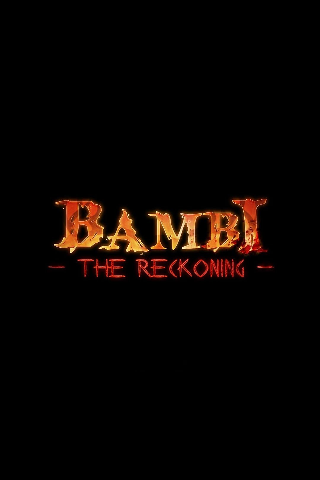 Plakat filmowy z logo Bambi The Reckoning