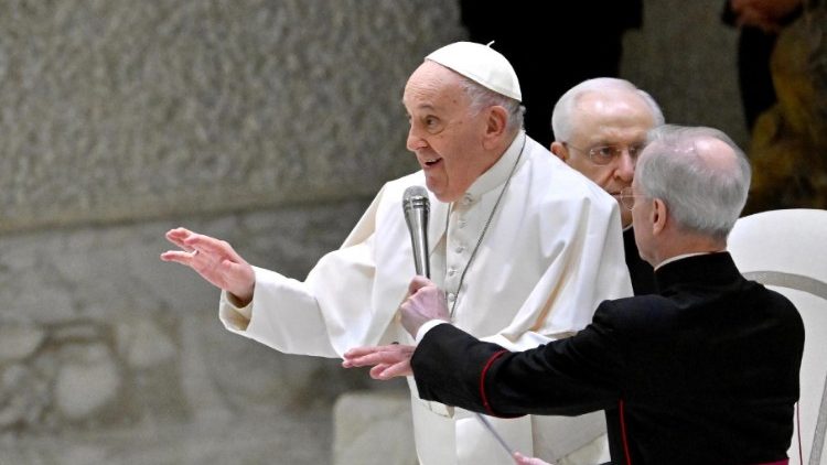 Papież Franciszek na audiencji generalnej