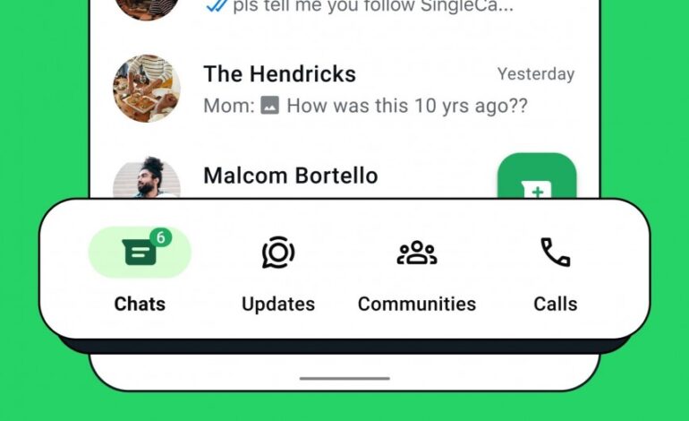 WhatsApp otrzymuje dolny pasek nawigacyjny na Androidzie, ułatwiający nawigację