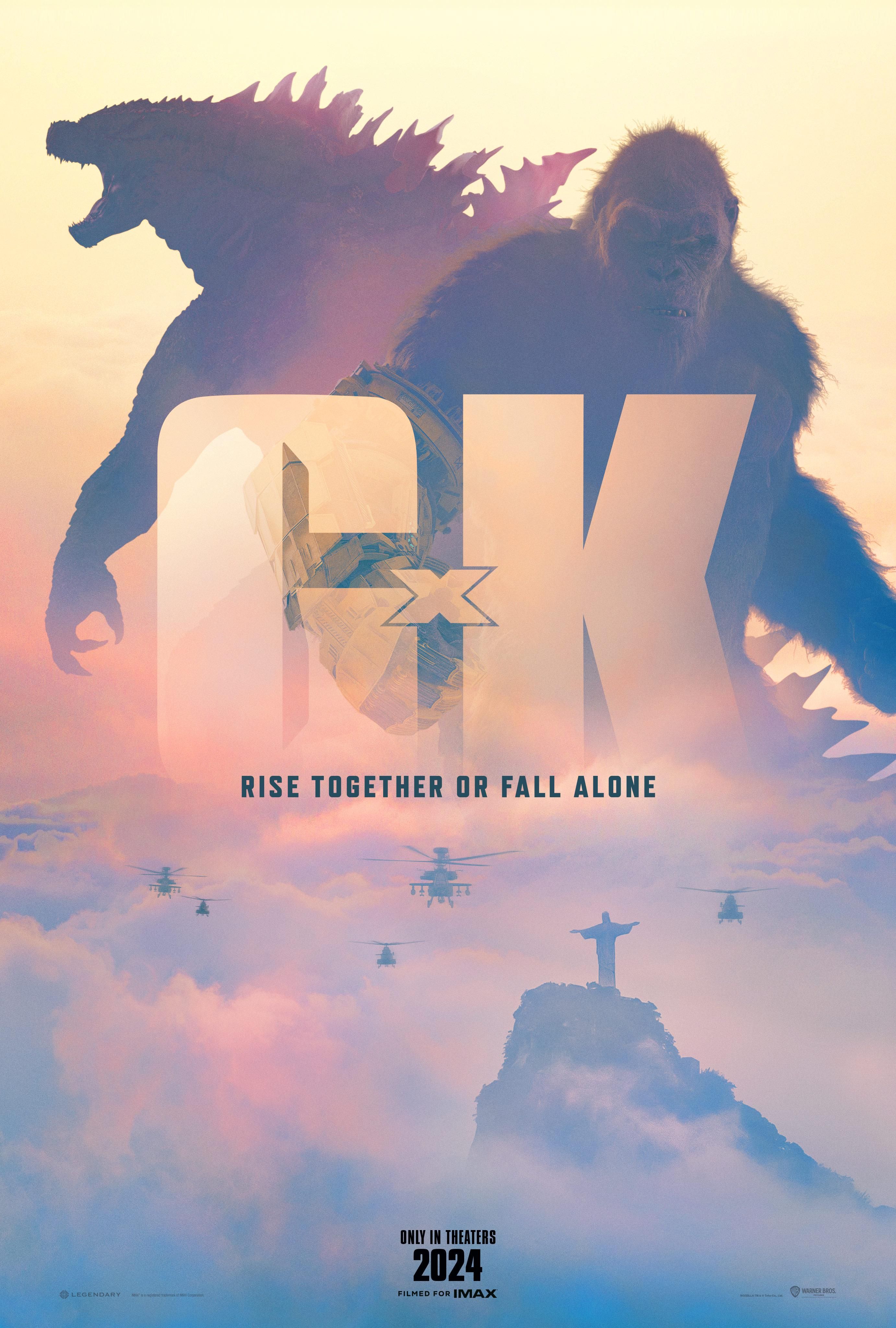 Godzilla X Kong Nowe Imperium 2024 Nowy plakat filmowy