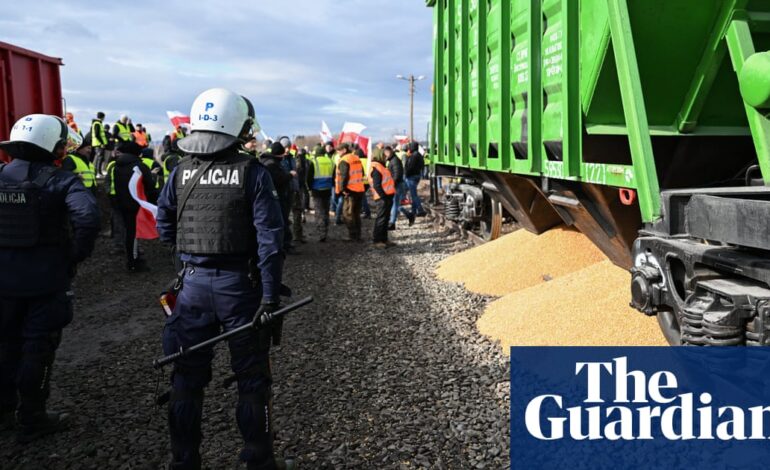 Polscy rolnicy w ramach protestu wyrzucają zboże w obliczu pogłębiającego się sporu na Ukrainie |  Polska