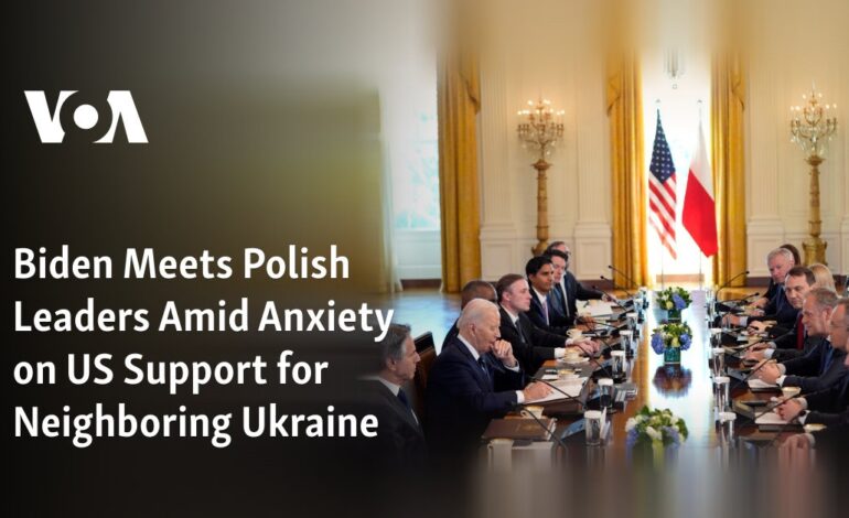 Biden spotyka się z polskimi przywódcami w obliczu obaw związanych ze wsparciem USA dla sąsiedniej Ukrainy