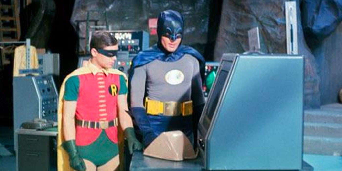 Batman i Robin w Jaskini Batmana w 1966 roku
