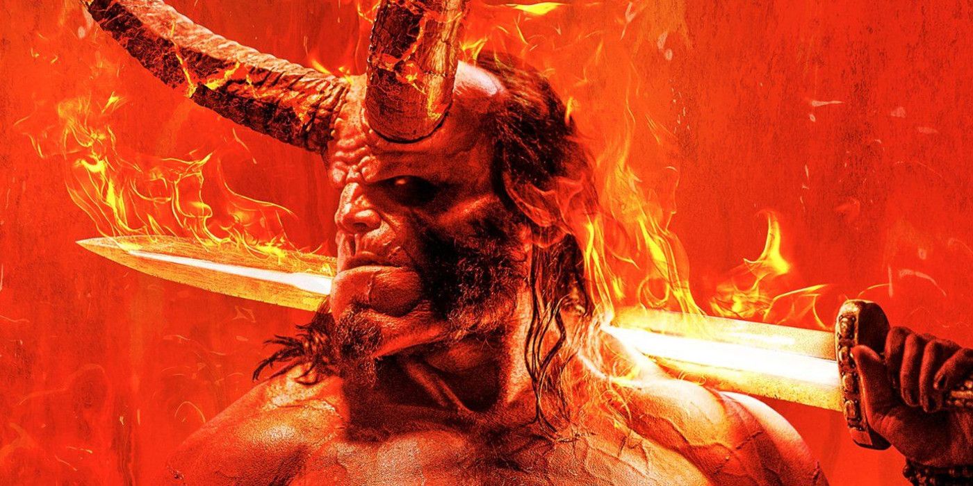 David Harbour jako Hellboy na plakacie Hellboya