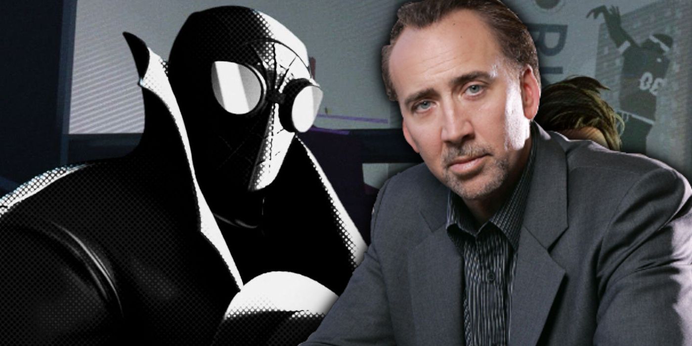 Spider-Man Noir z Into the Spider-Verse i Nicolas Cage